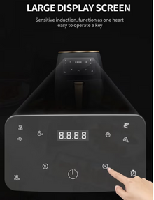 Friteuza Fara Ulei, Cu Aer Cald, Functie de Coacere, Putere 2400 W, Capacitate 6 litri, Afisaj LCD