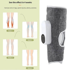 Dispozitiv De Masaj Cu Incalzire si Compresie Aer, Pentru Gambe si Picioare, Cu Afisaj Digital si Acumulator, 6 Moduri de Masaj