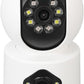 Camera De Supraveghere, Full HD, Conexiune WIFI, 2 Lentile, Senzor de Miscare, Cu Difuzor si Microfon, Rotire 360°