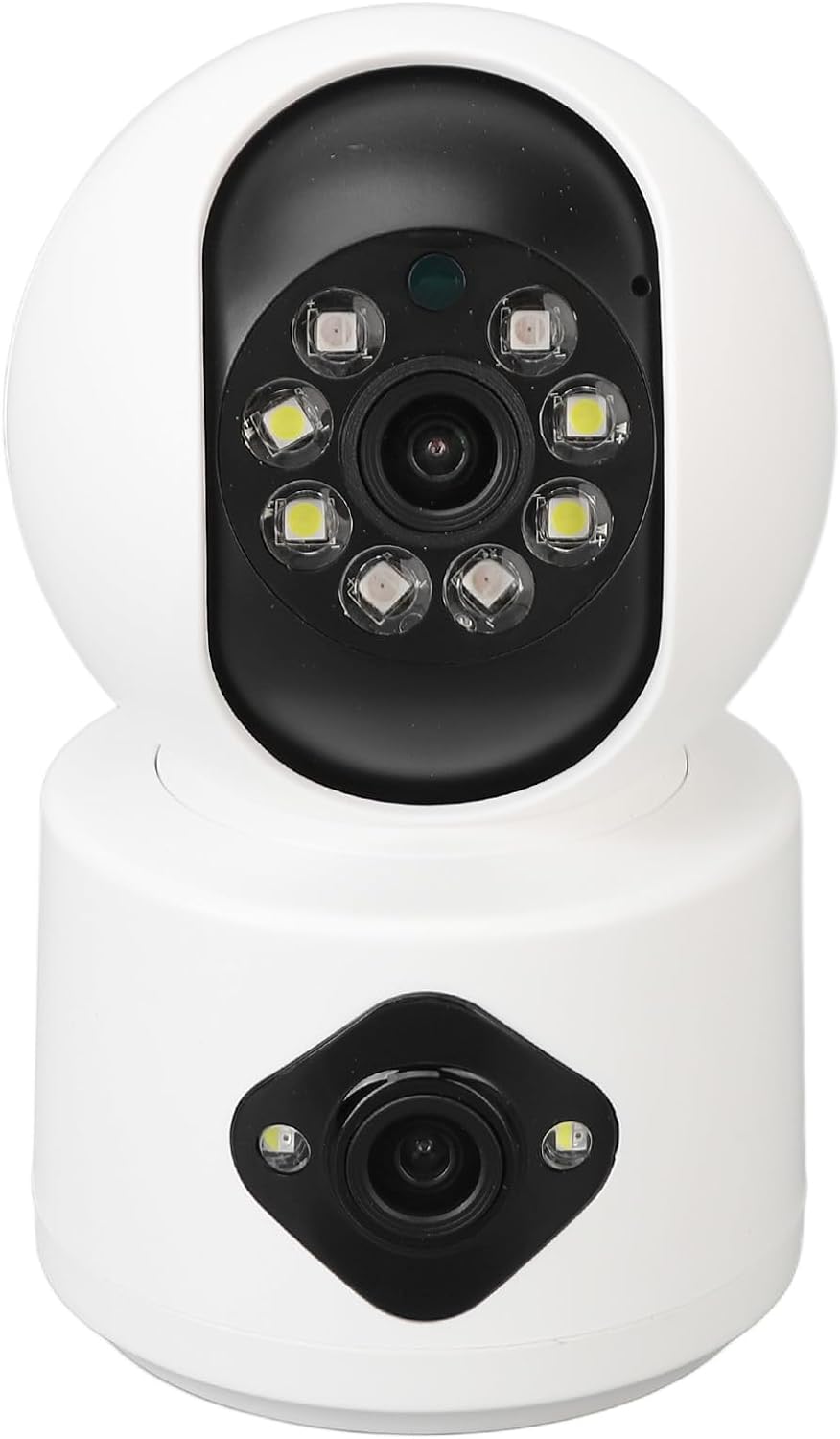 Camera De Supraveghere, Full HD, Conexiune WIFI, 2 Lentile, Senzor de Miscare, Cu Difuzor si Microfon, Rotire 360°