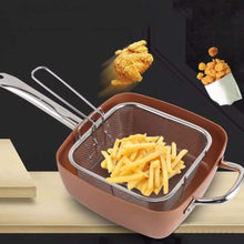 Tigaie Antiaderenta Multifunctionala, 5 Piese, Functie de Friteuza, Gatire La Aburi, 24 Cm + Capac
