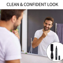 Creion De Barba Pentru Barbati, Rezistent La Apa Si Transpiratie, Culoare Negru, Pieptene Barba Inclus