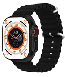 Ceas Smartwatch S9 Ultra, Deluxe Edition, Incarcare Wireless, Notificare Apel, Ritm Cardiac, Monitorizare Somn cu  Bratara din Silicon