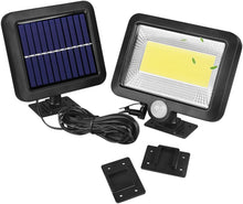 Lampa Solara Cu Panou Separat, Lumina Puternica, 100 LED COB, Cu Senzor De Miscare si Telecomanda, 1+1 CADOU