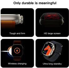 Ceas Smartwatch S9 Ultra, Deluxe Edition, Incarcare Wireless, Notificare Apel, Ritm Cardiac, Monitorizare Somn cu  Bratara din Silicon