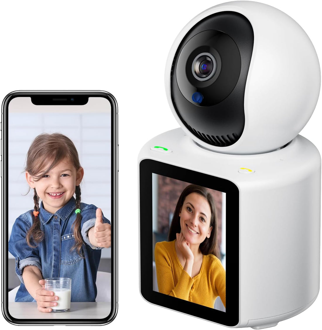 Camera Smart De Supraveghere Full HD,  Cu Monitor Video 2.8 inch, Functie Audio, Aplicatie Telefon, Conexiune Wifi, Senzor Detectie Miscare