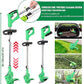 Motocoasa Portabila Cu 2x Acumulatori de 24V, Putere 800W, Cu Brat Extensibil, Pentru Gazon, 8 Accesorii