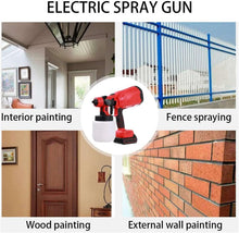 Pistol Profesional De Vopsit Si Zugravit, Electric, Cu Rezervor De Vopsea, 800 ml si 2 Acumulatori, 48 V, Portabil + CADOU SURPRIZA