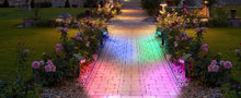 Lampa Solara RGB cu LED-uri Colorate, Panou Solar, Sistem de Prindere, 7 Culori, Pornire si  Oprire Automata