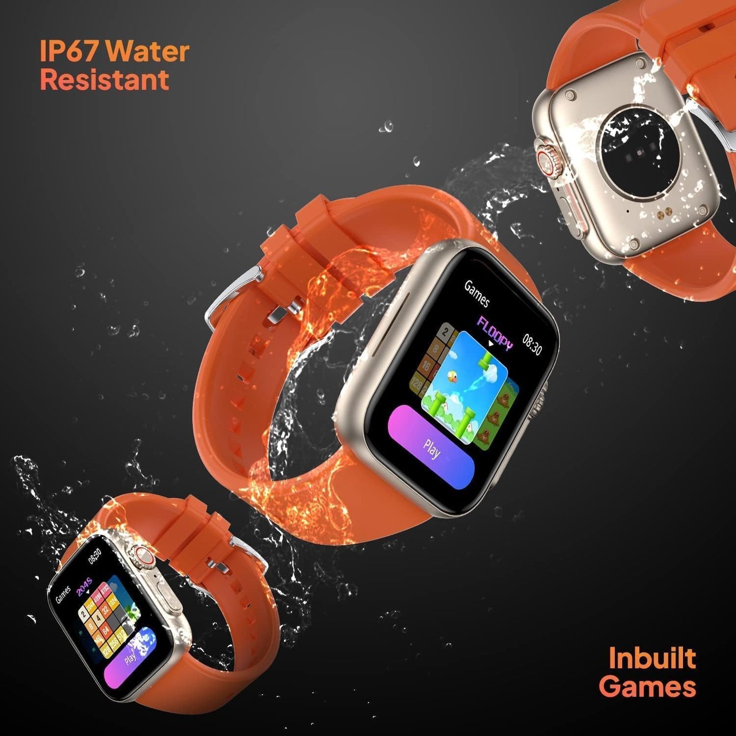 Smartwatch Ultra II cu Incarcator Wireless, Notificari Apel si Retele Sociale + Monitorizare Sanatate