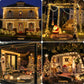 Instalatie De Craciun, Tip Rola, Cu 1000 LED-uri Mari, Interior sau Exterior, Rezistenta La Vreme Rea, 100 m, Alb Cald