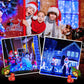 1+1 GRATIS: Instalatie De Craciun, Tip Rola, Cu 1000 LED-uri Mari, Interior sau Exterior, Rezistenta La Vreme Rea, 100 m, Albastru Regal