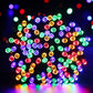 Instalatie De Craciun, Tip Sirag, Pentru Interior si Exterior, 8 Jocuri de Lumini, Multicolor, 800 LED, 72 m