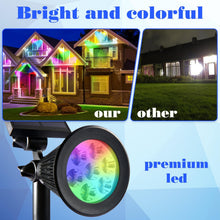 Spot LED cu Incarcare Solara, 7 LED-uri Puternice, Lumina Colorata, 7 Culori, Reglabil, Cu Suport de Fixare