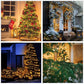 1+1 GRATIS:  Instalatie De Craciun, Tip Rola, Cu 500 LED-uri Mari, Interior sau Exterior, Rezistenta La Vreme Rea, 50 m, Alb Cald