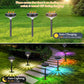 Set 2 Lampi Solare Stralucitoare, Cu Reflexii Puternice, Pentru Exterior, Rezistente La Apa, Alb Cald si Multicolor