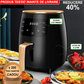 Friteuza Fara Ulei, Cu Aer Cald, Functie de Coacere, Putere 2400 W, Capacitate 6 litri  + 200 x Hartii Copt CADOU