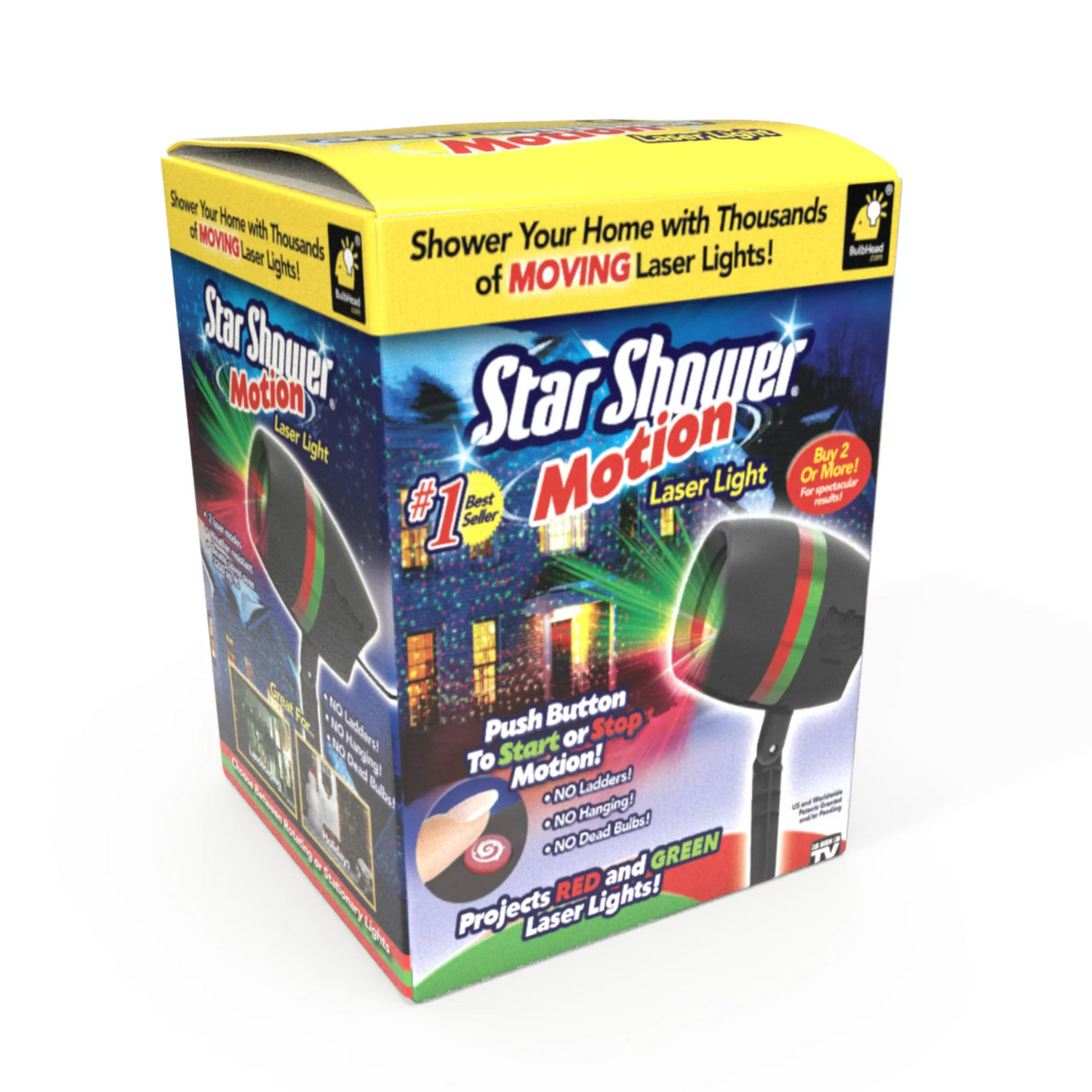 Star shower Laser Magic, Static si miscator, 5 modele miscatoare , Pentru interior/exterior