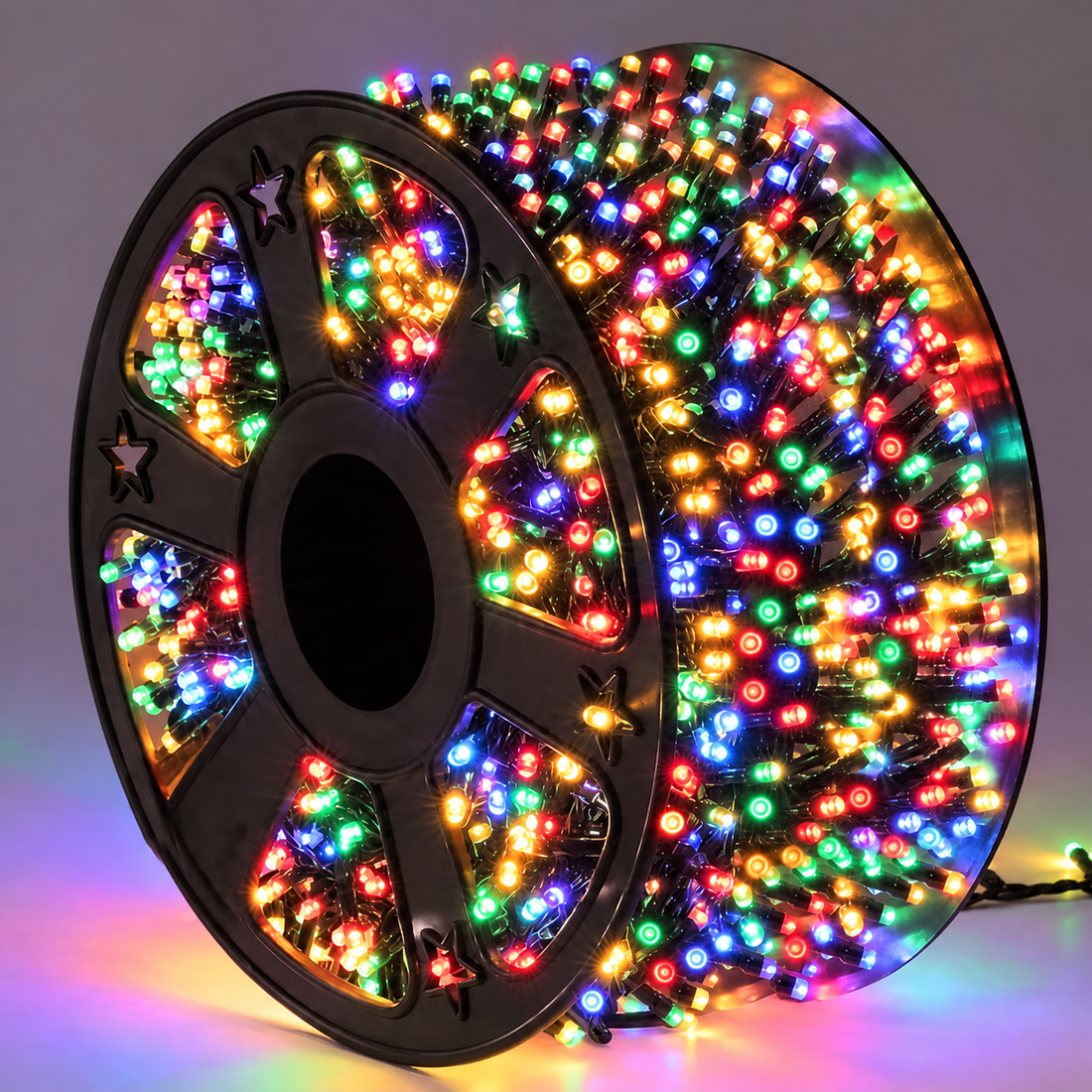 Instalatie De Craciun, Tip Rola, Cu 1000 LED-uri Mari, Interior sau Exterior, Rezistenta La Vreme Rea, 100 m