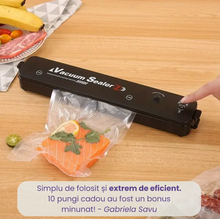 1+1 CADOU: Aparat De Vidat si Sigilat + Cadou Pungi Incluse