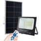 Proiector LED cu Panou Solar, 50W, Control Prin Telecomanda, Senzor Crepuscular