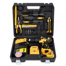 Trusa Bormasina Cu 2 Acumulatori De 20V, Incarcator Pentru Acumulatori, 23 De Accesorii, Geanta De Transport Din Plastic