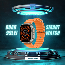 SmartWatch T800 Ultra cu Incarcator Wireless, Notificari Apel si Retele Sociale + Monitorizare Sanatate