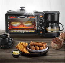Dispozitiv 3in1 Pentru Micul Dejun, Cuptor, Grill si Filtru Cafea, Putere 1250W, Capacitate 9 Litri
