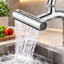 Cap de Robinet Multifunctional cu 4 Moduri de Pulverizare, Rotire 360°, Inox, Montare Rapida