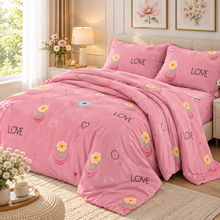 Lenjerie de Pat din Finet, Set Complet 4 Piese, Material Moale si Placut la Atingere, Diverse Modele