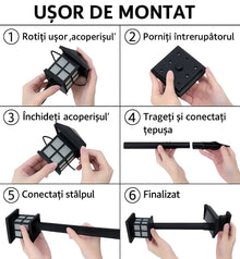 Set 10 Lampi Solare De Gradina Cu Iluminare Automata Pana La 10 Ore