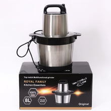 Tocator Electric Multifunctional,Capacitate 8L, Pentru Carne, Fructe si Legume, Bol Din Inox,Putere 1000W