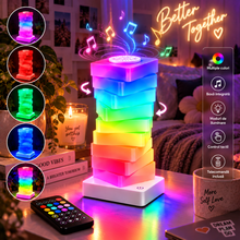 1+1 CADOU: Lampă LED RGB – Multicolor, Control prin Aplicatie si Telecomanda, Lumini pe Ritmul Muzicii, Design Spirala