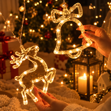 Perdea Luminoasa Craciun LED Cu Figurine Festive, 138 LED-uri, 8 Moduri, Interconectabila, Interior/Exterior