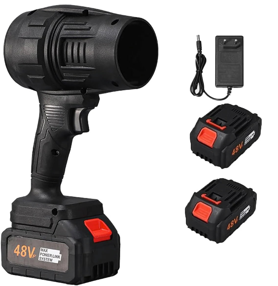 Suflanta Profesionala Praf,Apa,Auto,PC,Birou,Casa + 2X Acumulatori 48V + Incarcator , Putere Mare,Protectie Supraincalzire