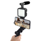 Pachet Pentru Vlogging Sau Streaming, Cu Microfon, Lumina LED Si Suport Telefon, Telecomanda Inclusa