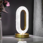 Lampa Luxury, Cristale LED, 3 Moduri De Iluminare, Intensitate Reglabila, Incarcare USB