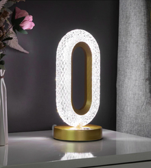 Lampa Luxury, Cristale LED, 3 Moduri De Iluminare, Intensitate Reglabila, Incarcare USB