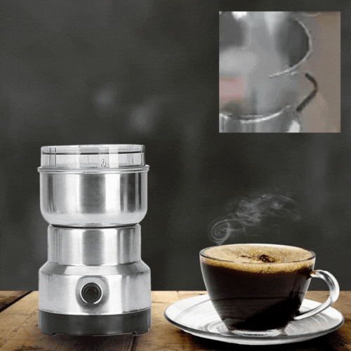 Rasnita Electrica Pentru Cafea, Capacitate 50 g, Putere 100 W, Din Otel Inoxidabil