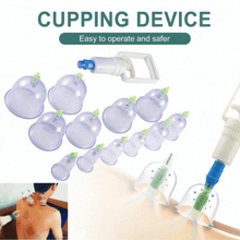 Set 12 Ventuze pentru Masaj, Pompa cu Vacuum, Functie Terapeutica, Transparente +10 plasturi kinoki CADOU
