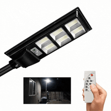 Stalp Stradal cu Incarcare Solara, Panou Solar Integrat, 65x25 cm, Putere Mare 300W + Stalp De Sustinere Cadou