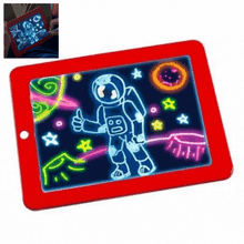 Tableta Luminoasa, Pentru Desenat, Cu Sabloane si Carioci Incluse, 1 + 1 GRATIS
