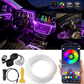 Banda LED RGB, Pentru Interior Auto, Control Din Aplicatie, Lungime 6 M
