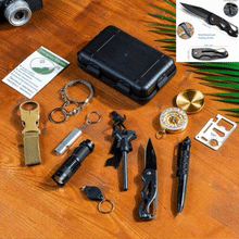 Kit Multifunctional Pentru Supravietuire, In Situatii Extreme, Ideal Pentru Cutremur, 13 Piese