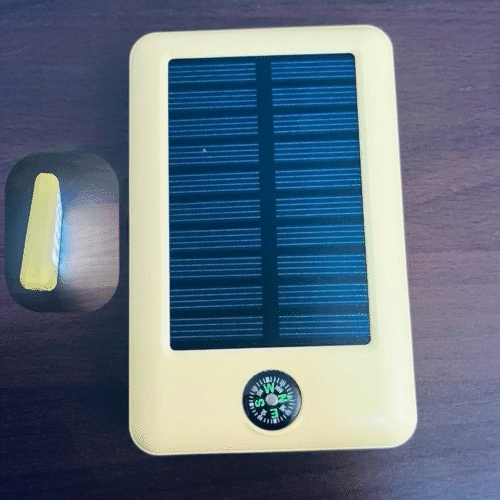 Baterie Externa cu Incarcare Solara, Pentru Incarcare Dispozitive, Lanterna si Busola Integrate