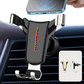 Suport Auto Pentru Telefon, Metalic, Cu Prindere Pe Grila De Ventilatie, Negru