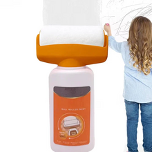1+1 GRATIS: Trafalet cu rezervor pentru vopsire pereti Paintora®, vopsea lavabila pe baza de apa inclusa, aplicare curata si rapida, reparatii si retusuri usoare, reutilizabil, alb, 500 ml