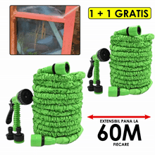 1+1 GRATIS Furtun De Gradina Expert Garden Extensibil Si Rezistent 2 x 60M