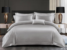 Lenjerie de Pat Dublu, Din Material Premium Damasc Hotelier Lux, 6 Piese
