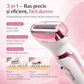 Epilator 4 in 1 pentru Fata si Corp: Reincarcabil USB 4 Capete Interschimbabile